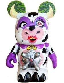 Zooper Heroes - Cow (chase) figure by Jim Valeri, produced by Disney. Front view.