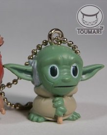 Yoda figure by Touma, produced by Takaratomy. Front view.