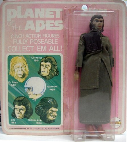 Planet of the Apes - Zira figure, produced by Mego. Front view.