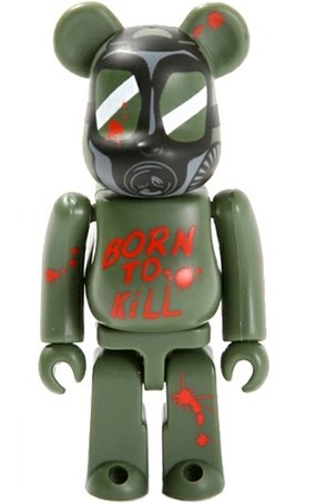 Montage Be@rbrick 100% figure by Montage, produced by Medicom Toy. Front view.