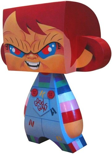 Chucky figure by Kano. Front view.