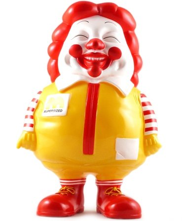 Super Size Me Full Colour Version figure by Ron English, produced by Secret Base. Front view.