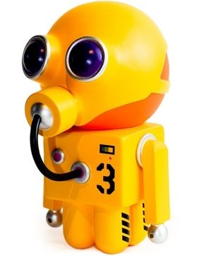 Tri-Yella 3 A.1 figure by Unklbrand, produced by Unklbrand. Front view.