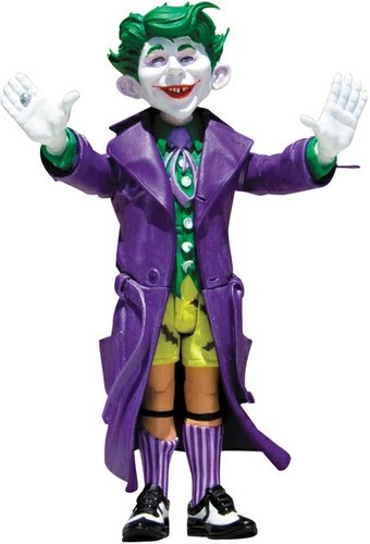 Alfred as The Joker figure, produced by Dc Direct. Front view.