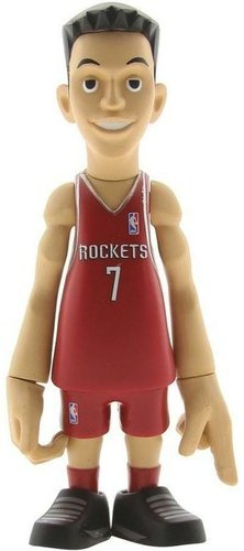Jeremy Lin - Road Jersey figure by Coolrain, produced by Mindstyle. Front view.