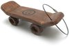 Kindergardener Skateboard Keychain - Dark Brown