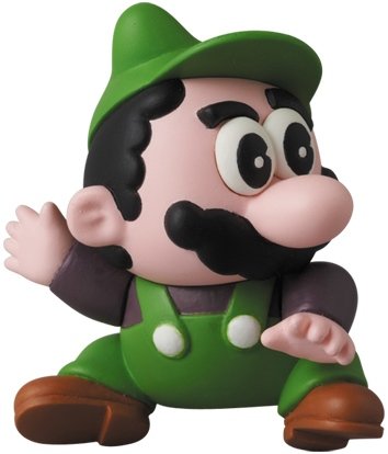 Luigi (Mario Bros.) - UDF No.199 figure by Nintendo, produced by Medicom Toy. Front view.