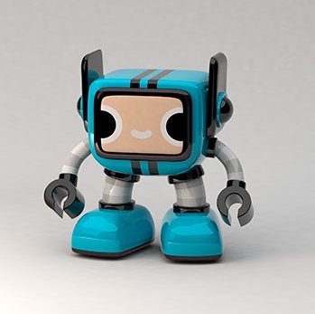 ROBOT VC3 - HENDRIXX figure by Robotandspark. Front view.