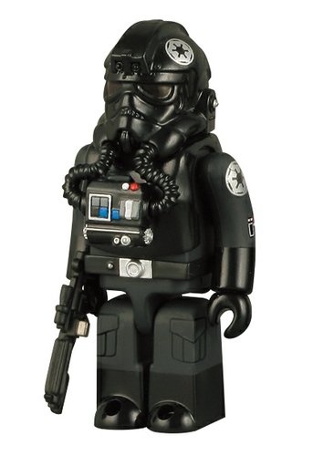Tie Fighter Pilot figure by Lucasfilm Ltd., produced by Medicom Toy. Front view.