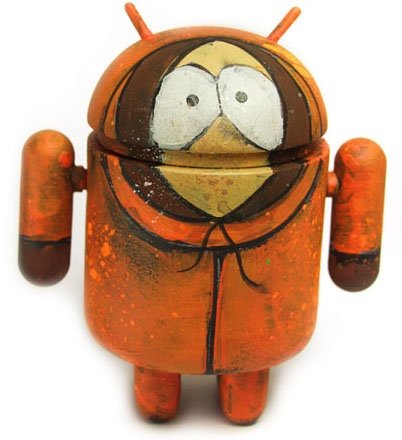 Kenny Android figure by Leecifer. Front view.