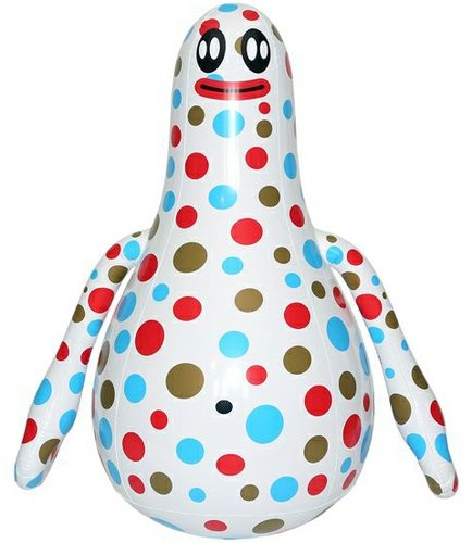 Super Malfi Inflatable figure by Friends With You, produced by The Loyal Subjects. Front view.
