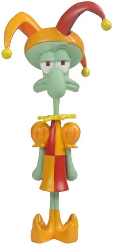 Jester Squidward figure by Nickelodeon, produced by Play Imaginative. Front view.