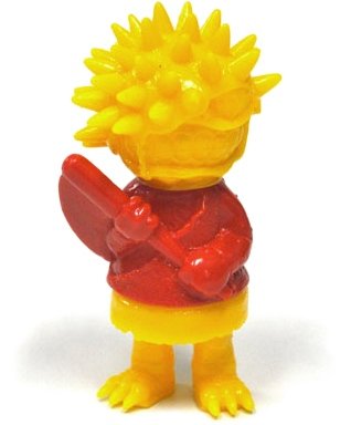 Mini Thorn Ball-Man figure by Cure Toys, produced by Cure Toys. Front view.