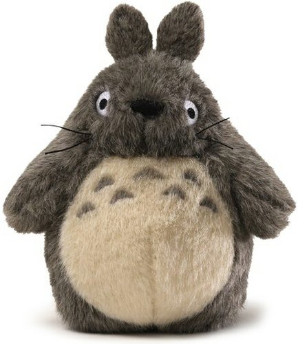 Totoro figure by Gund, produced by Studio Ghibli. Front view.