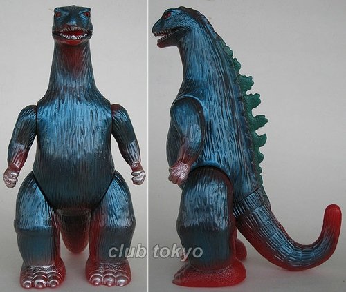 Godzilla Marusan-Bullmark Reissue Red(Lottery) figure by Yuji Nishimura, produced by M1Go. Front view.
