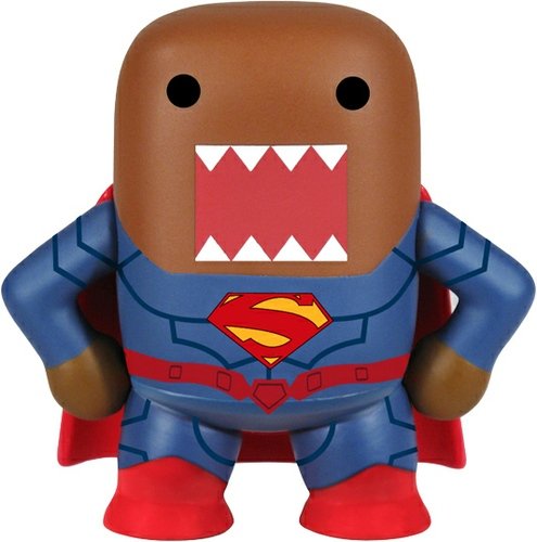 Domo Superman figure by Dc Comics, produced by Funko. Front view.