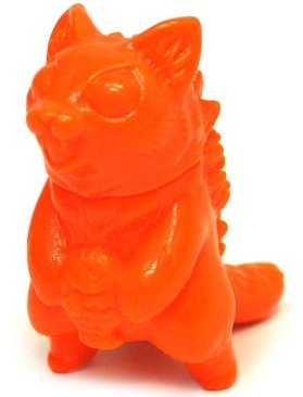 Orange Micro Negora figure by Konatsu X Max Toy Co., produced by Max Toy Co.. Front view.