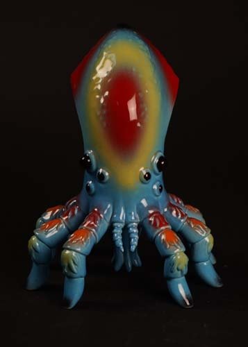 Ikakumora Blue 2  figure by Miles Nielsen, produced by Munktiki. Front view.