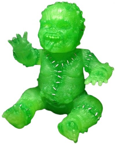AutopsyBabies Gergle - Slime Green figure by Miscreation Toys, produced by Miscreation Toys. Front view.