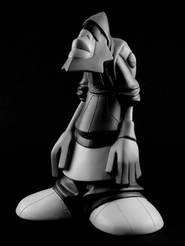Jazz figure by Carl Jones, produced by Dreamland Toyworks. Front view.