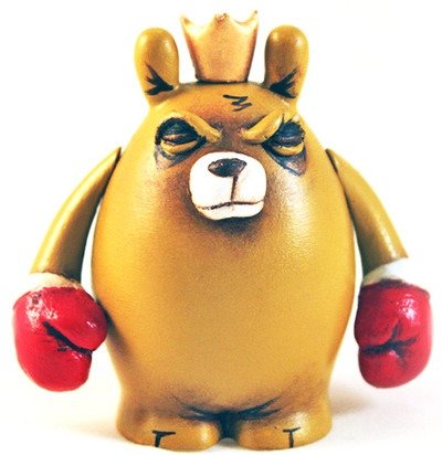 BearChamp Dude figure by Jc Rivera. Front view.