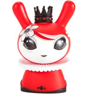 Mayari Red Dunny - Kidrobot Exclusive figure by Otto Bjornik, produced by Kidrobot. Front view.