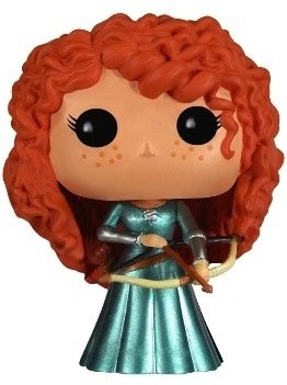 Metallic Merida POP! - SDCC 2013 figure by Disney, produced by Funko. Front view.