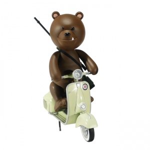 I.W.G. - Mod Squad Titus the Bear figure by Patrick Ma, produced by Rocketworld. Front view.