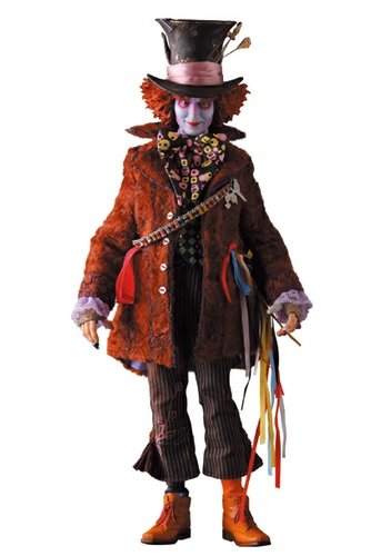 Mad Hatter figure by Disney, produced by Medicom Toy. Front view.