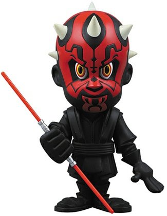 Mini Darth Maul - VCD No.123 figure by H8Graphix, produced by Medicom Toy. Front view.
