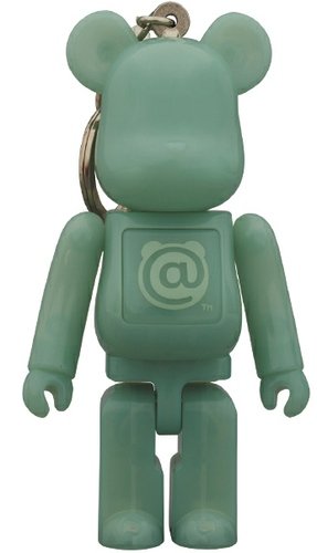 Be@rbrick Light Keychain figure, produced by Medicom Toy. Front view.