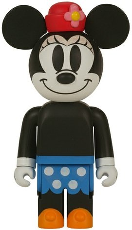 Babekub Minnie Mouse figure, produced by Medicom Toy. Front view.