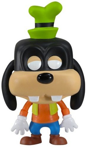 Goofy figure by Disney, produced by Funko. Front view.