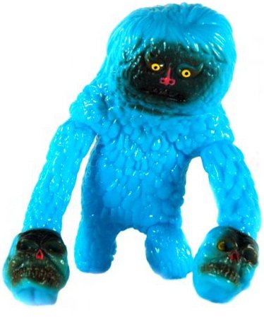 Forest Monsta Milky Blue figure by Lionel Wyss, produced by Wao Toyz. Front view.