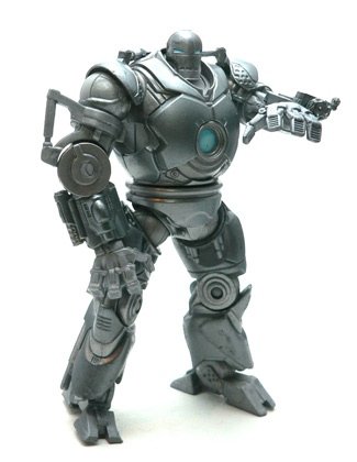 Iron Monger figure, produced by Hasbro. Front view.