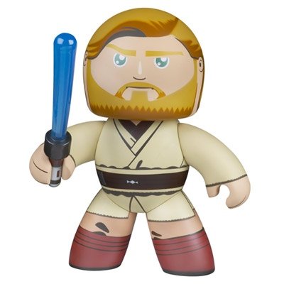Obi-Wan Kenobi figure, produced by Hasbro. Front view.