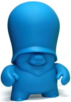 Teddy Troops - Blue figure by Flying Fortress, produced by Adfunture. Front view.