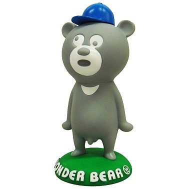 Wonder Bear - Grey figure by Wonderful Design Works, The (Wdw), produced by Wdw. Front view.