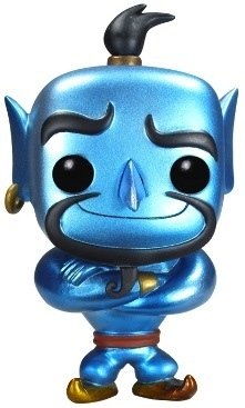 Metallic Genie POP! - SDCC 2013 figure by Disney, produced by Funko. Front view.