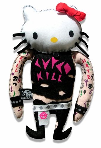 Punk Kitty figure by Cupco, produced by Cupco. Front view.