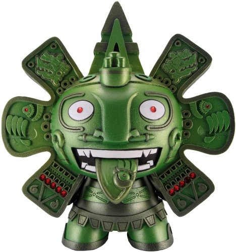 Calendario Azteca 8 - SecretFresh  figure by The Beast Brothers, produced by Kidrobot. Front view.
