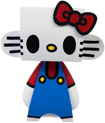 Hello Kitty figure by Jeremy Madl (Mad). Front view.