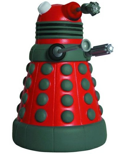 Doctor Who Red Dalek Squeeze Stress Toy figure, produced by Underground Toys. Front view.