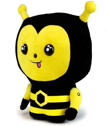 ‘BeeBeez’ UniPo Plush figure by Unklbrand, produced by Unklbrand. Front view.