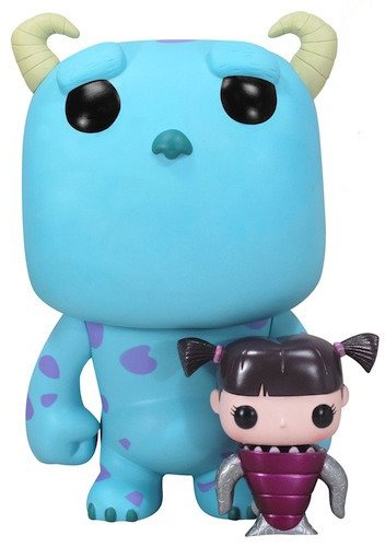 Sulley & Boo - SDCC 12 figure by Disney X Pixar, produced by Funko. Front view.