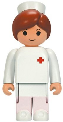 Babekub Nurse figure, produced by Medicom Toy. Front view.