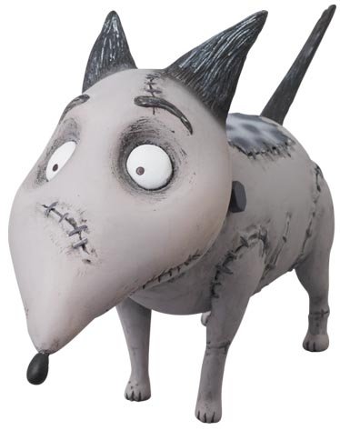 Sparky - VCD No.200 figure by Tim Burton, produced by Medicom Toy. Front view.