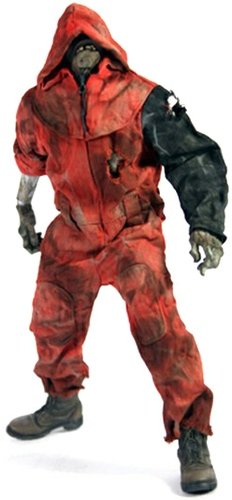 Bloodhood Zomb figure by Ashley Wood, produced by Threea. Front view.