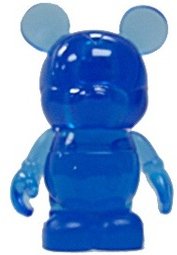 Clear Dark Blue figure, produced by Disney. Front view.