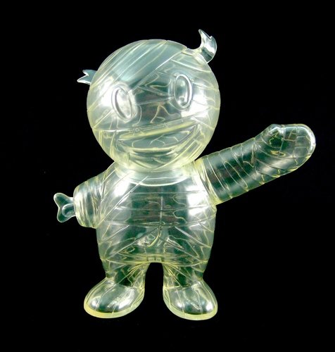 Clear Mummy Boy (Lucky Bag 2012) figure by Brian Flynn, produced by Super7. Front view.